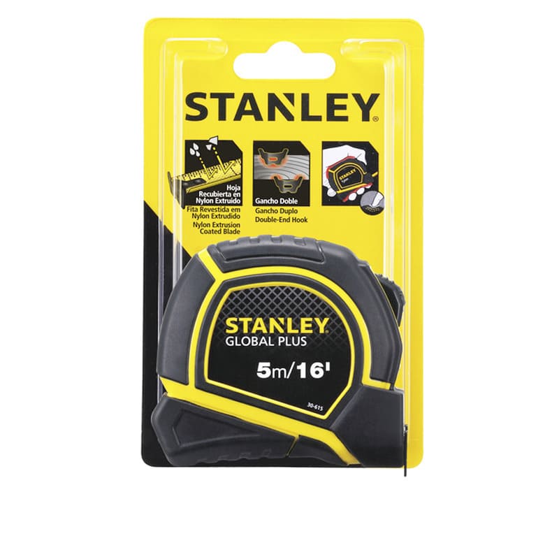 Wincha cinta metrica global plus 3/4 x 5 mts 30615- stanley