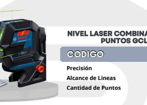 Nivel laser combinado gcl 2-50g+rm 10 bosch 0601066m01